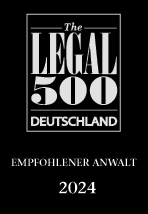The Legal 500 Deutschland - Empfohlener Anwalt 2024
