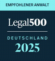 The Legal 500 Deutschland - Empfohlener Anwalt 2025